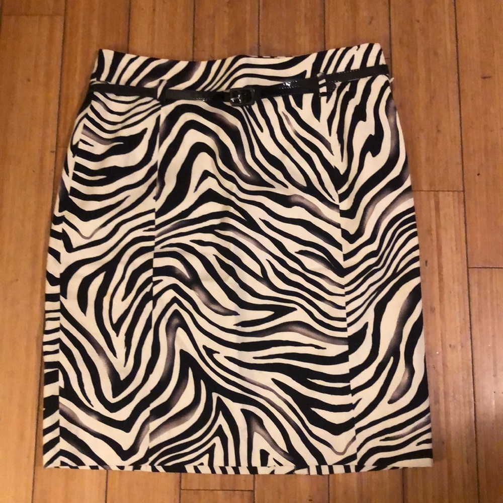 Zebra print skirt